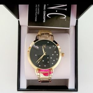 I.N.C. Women's Gold-Tone Bracelet Watch. New